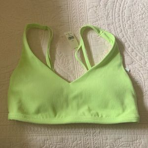 NWT Aerie Offline green padded bralette